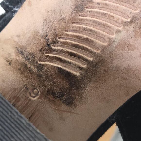 Rag & Bone Shoes Womens Size 9 Suede Open Toe Block Heel Sandals Buckle Strap - Picture 15 of 16